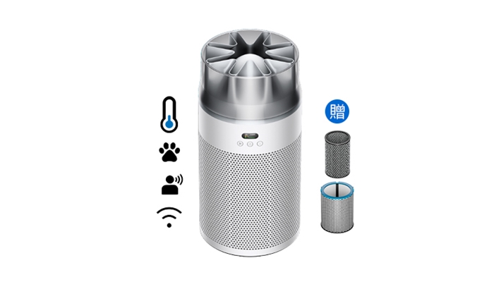 Dyson HushJet™ Purifier Compact 噴射氣流空氣清淨機HJ10 銀白色