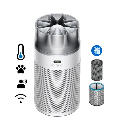 Dyson HushJet™ Purifier Compact 噴射氣流空氣清淨機HJ10 銀白色